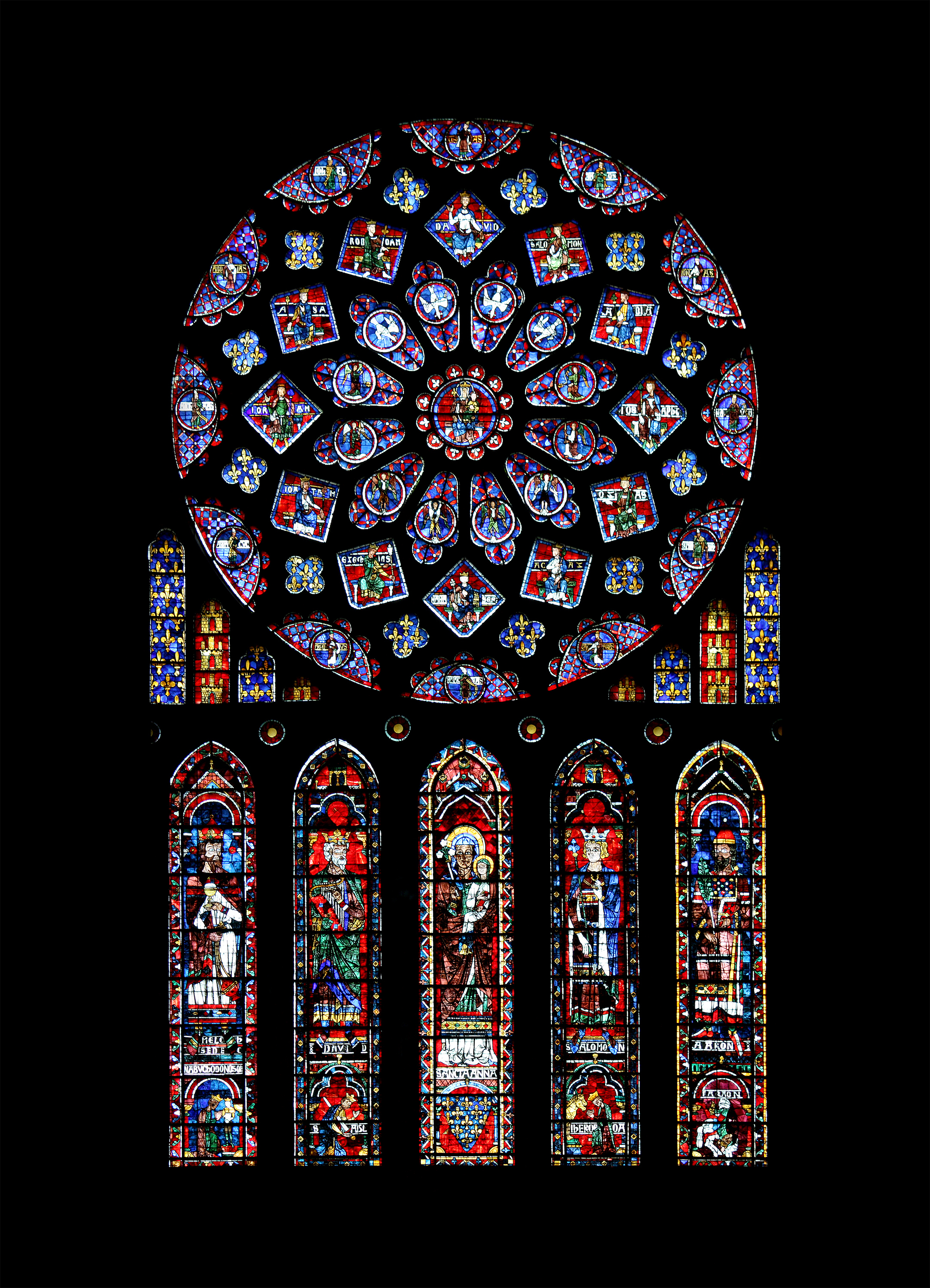 Rosace nord de la cathédrale de Chartres